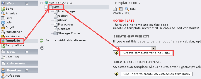 Typo3 Backend Module Templates