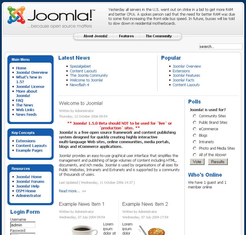 Joomla!-Frontend