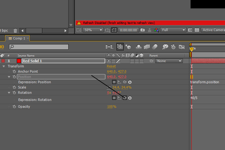 Digital Media For Artists Expressions In After Effects Basics